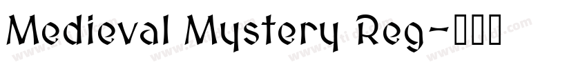 Medieval Mystery Reg字体转换